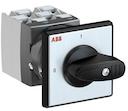 OC25 Cam switch, Ith=25A, ON-OFF, 3-contacts, Snap-on door mounting, Black Basic handle