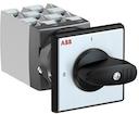 OC25 Cam switch, Ith=25A, ON-OFF, 6-contacts, Snap-on door mounting, Black Basic handle