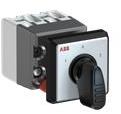 OC10 Cam switch, Ith=10A, Change-Over, 2-contacts, Snap-on door mounting, Black Basic handle