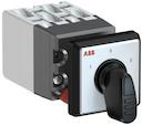 OC10 Cam switch, Ith=10A, Change-Over, 4-contacts, Snap-on door mounting, Black Basic handle