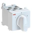 OC25 Cam switch, Ith=25A, Change-Over, 2-contacts, DIN-rail and screw base mounting, Grey Modular handle