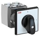 OC25 Cam switch, Ith=25A, ON-OFF, 3-contacts, Snap-on door mounting, Black Basic handle