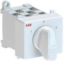OC25 Cam switch, Ith=25A, Change-Over, 4-contacts, DIN-rail and screw base mounting, Grey Modular handle