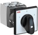 OC25 Cam switch, Ith=25A, Change-Over, 4-contacts, Snap-on door mounting, Black Basic handle