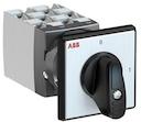 OC25 Cam switch, Ith=25A, ON-OFF, 5-contacts, Snap-on door mounting, Black Basic handle