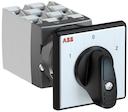 OC25 Cam switch, Ith=25A, Change-Over, 6-contacts, Snap-on door mounting, Black Basic handle