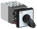 OC10 Cam switch, Ith=10A, Change-Over, 4-contacts, Snap-on door mounting, Black Basic handle