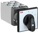 OC25 Cam switch, Ith=25A, Multi-Step, 8-contacts, Snap-on door mounting, Black Basic handle