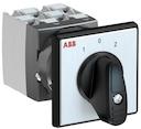 OC25 Cam switch, Ith=25A, Change-Over, 4-contacts, Snap-on door mounting, Black Basic handle