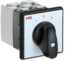 OC25 Cam switch, Ith=25A, Change-Over, 4-contacts, Screw and door mounting, Black Basic handle