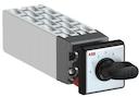 OC10 Cam switch, Ith=10A, Multi-Step, 12-contacts, Snap-on door mounting, Black Basic handle