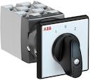 OC25 Cam switch, Ith=25A, Change-Over, 6-contacts, Snap-on door mounting, Black Basic handle