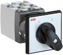 OC25 Cam switch, Ith=25A, Change-Over, 6-contacts, Snap-on door mounting, Black Basic handle