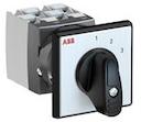 OC25 Cam switch, Ith=25A, Multi-Step, 3-contacts, Snap-on door mounting, Black Basic handle