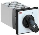 OC25 Cam switch, Ith=25A, Change-Over, 8-contacts, Screw and door mounting, Black Basic handle