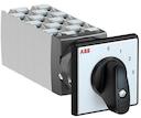 OC25 Cam switch, Ith=25A, Multi-Step, 12-contacts, Snap-on door mounting, Black Basic handle