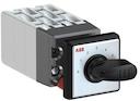 OC10 Cam switch, Ith=10A, Multi-Step, 5-contacts, Snap-on door mounting, Black Basic handle