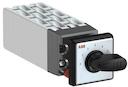 OC10 Cam switch, Ith=10A, Multi-Step, 10-contacts, Snap-on door mounting, Black Basic handle