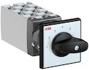 OC25 Cam switch, Ith=25A, Multi-Step, 10-contacts, Snap-on door mounting, Black Basic handle
