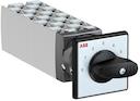 OC25 Cam switch, Ith=25A, Multi-Step, 18-contacts, Snap-on door mounting, Black Basic handle