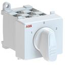OC25 Cam switch, Ith=25A, Ammeter, 6-contacts, DIN-rail and screw base mounting, Grey Modular handle
