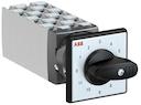 OC25 Cam switch, Ith=25A, Multi-Step, 11-contacts, Snap-on door mounting, Black Basic handle