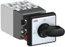 OC10 Cam switch, Ith=10A, ON-OFF, 4-contacts, Snap-on door mounting, Black Basic handle