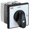 OC25 Cam switch, Ith=25A, ON-OFF, 2-contacts, Screw and door mounting, Black Basic handle