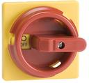 Round padlockable handle