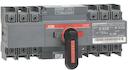 Change-over switch, motor operation, I-O-II -operation, open transition