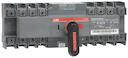 Change-over switch, motor operation, I-O-II -operation, open transition