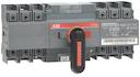 Change-over switch, motor operation, I-O-II -operation, open transition