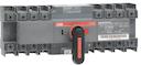 Change-over switch, motor operation, I-O-II -operation, open transition