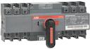 Change-over switch, motor operation, I-O-II -operation, open transition