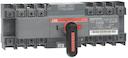 Change-over switch, motor operation, I-O-II -operation, open transition