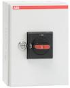 Steel sheet enclosed safety switch, IP 65, include black selector type handle, one no auxiliary contact and PE-terminal as standard.