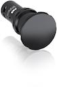 Black Compact Mushroom Pushbutton