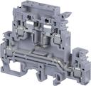 grey Screw Clamp Terminal Blocks M4/8.D2.SFDJ with or without blown fuse indicator. Internal jumpering option