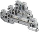grey Screw Clamp Terminal Blocks D2.5/6.DAL2 with LED indicator between lower levels (green 24V=)