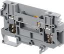 grey Screw Clamp Terminal Blocks D6/8.ST.RS equipped with a pressure spring under the clamp for bare cable or equipped with bent ferrules