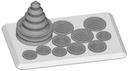 TZ111 Flansch 1x50 3x40/32 4x25mm