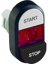 White/Black Modular Double Pushbutton