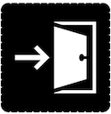 Пиктограмма информационная iceLight для 2068/1х, "Выход"