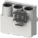The S803-BBPC120 is a 3-pole incombing block for the busbar S803-BB250. The terminal cross section is 120mm2.