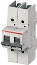 High Performance Circuit Breaker - S800S - with ring tongue terminals - Tripping characteristic B - Number of poles 2 - Rated operational current 100A - Rated operational voltage 250V DC