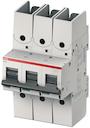 High Performance Circuit Breaker - S800S - with ring tongue terminals - Tripping characteristic B - Number of poles 3 - Rated operational current 100A - Rated operational voltage 750V DC