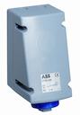 Surface socket-outlet for looping, 11h, 16A, IP67, 3P+E