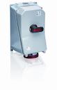 Switched interlocked socket-outlet, 6h, 125A, IP44, 3P+N+E