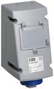 Socket-outlet with RCD, 6h, 30mA, 16A, IP67, 3P+E