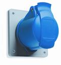 Industrial Socket Outlets Panel Mounting, 2P+E, 32 A, Optional voltage V
